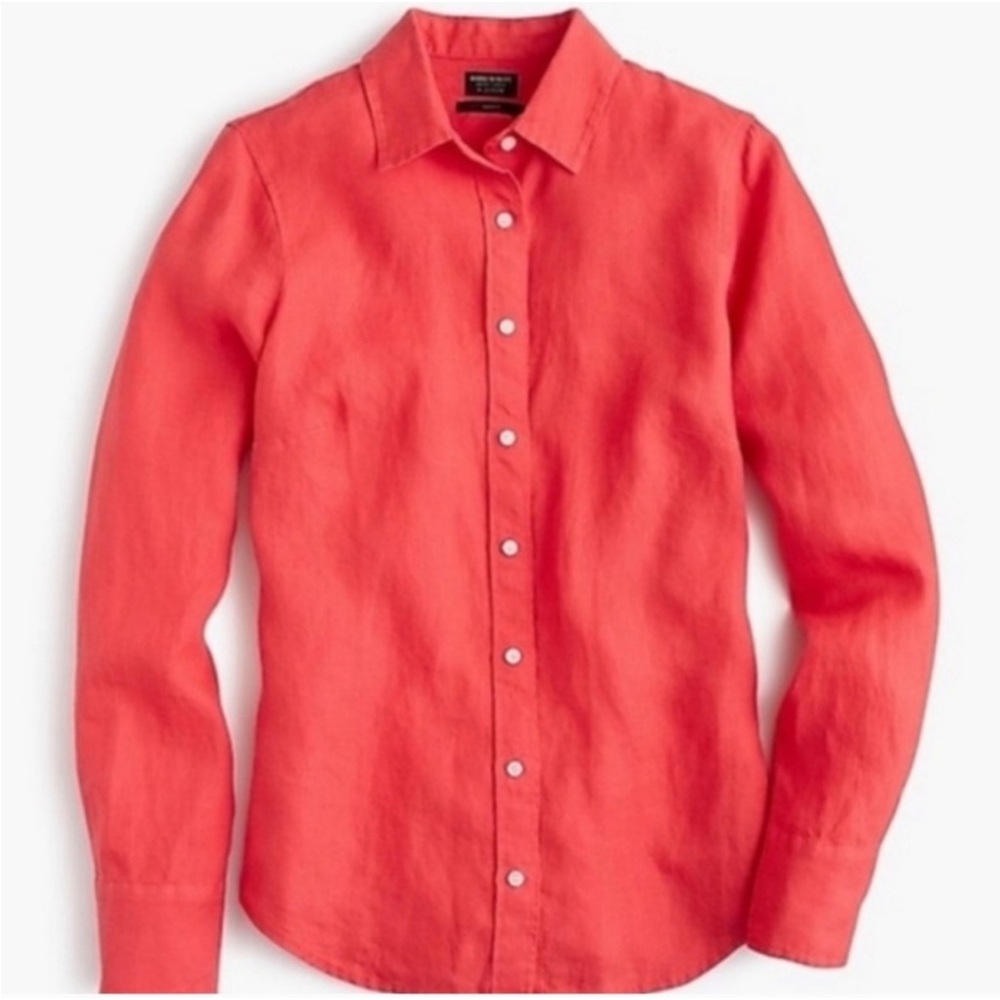 J. Crew Garçon Classic Shirt in Baird McNutt Irish Linen Women’s